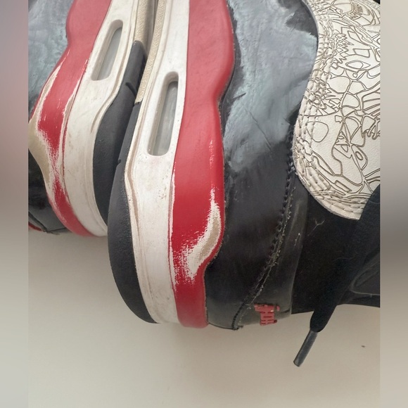 Air Jordan Dub Zero Mid Fire Red - Men’s 7/Big boys 7Y/ Womens 8.5 - Picture 7 of 13